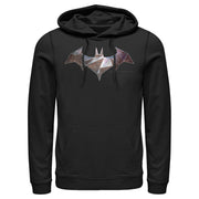 Men's Batman Logo Geometric Wing  Adult Pull Over Hoodie