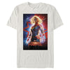 Men's Marvel Captain Marvel Electric Poster  Adult T-Shirt