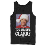 Men's National Lampoon's Christmas Vacation You Serious, Clark  Adult Tank Top