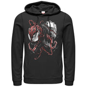 Men's Marvel Carnage and Venom  Adult Pull Over Hoodie