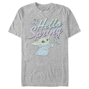 Men's Star Wars: The Mandalorian Grogu Hello Spring  Adult T-Shirt