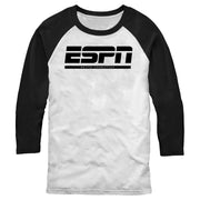 Men's ESPN Bristol Connecticut Logo Black  Adult Baseball Tee