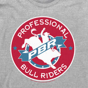 Men's Professional Bull Riders Professional Bull Riders Badge  Adult Long Sleeve Shirt