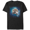 Men's Lost Gods Space Hedgehog on Skateboard  Adult T-Shirt