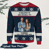 Congrats on being my husband Photo Upload Christmas Sweater