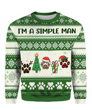 I’m A Simple Man Ugly Christmas Sweater