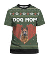 Dog Mom Photo Upload Christmas T-shirt