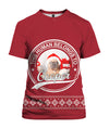 Personalized This human belongs to Dogs Christmas T-shirt