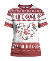 Life Goal Dogs Christmas Sweater